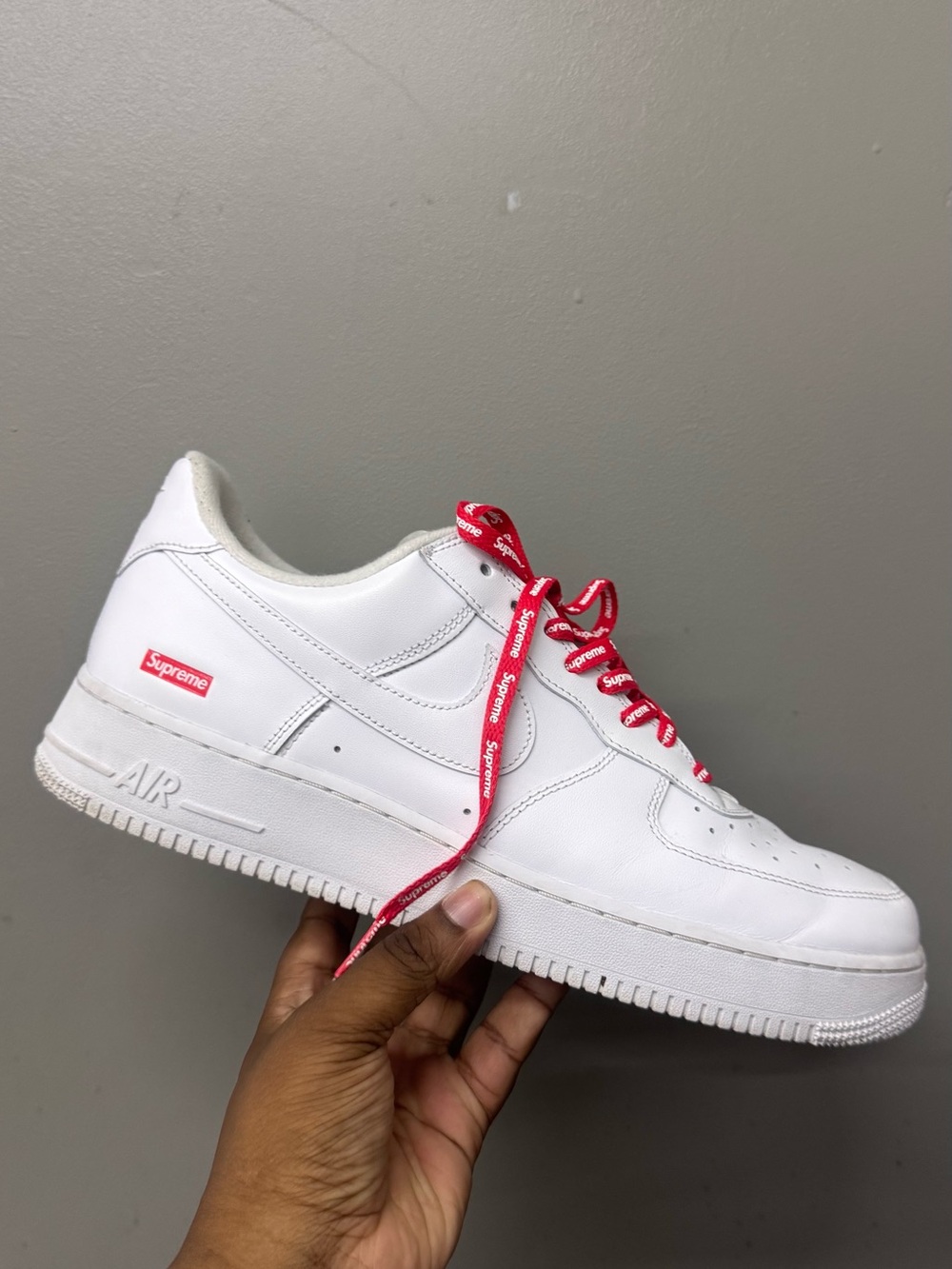 Nike Air Force 1 Low Supreme White CU9225-100 Men’s size 12.5